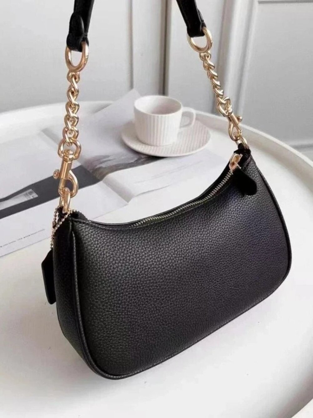COACH Teri Shoulder Bag/Crossbody Canvas Black CA209 - Picture 2 of 3
